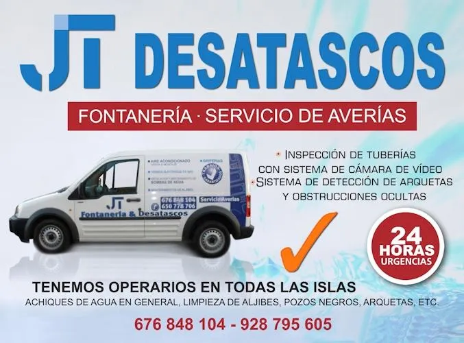 Logo JT Fontaneria Mantenimiento y Desatastascos Las Palmas